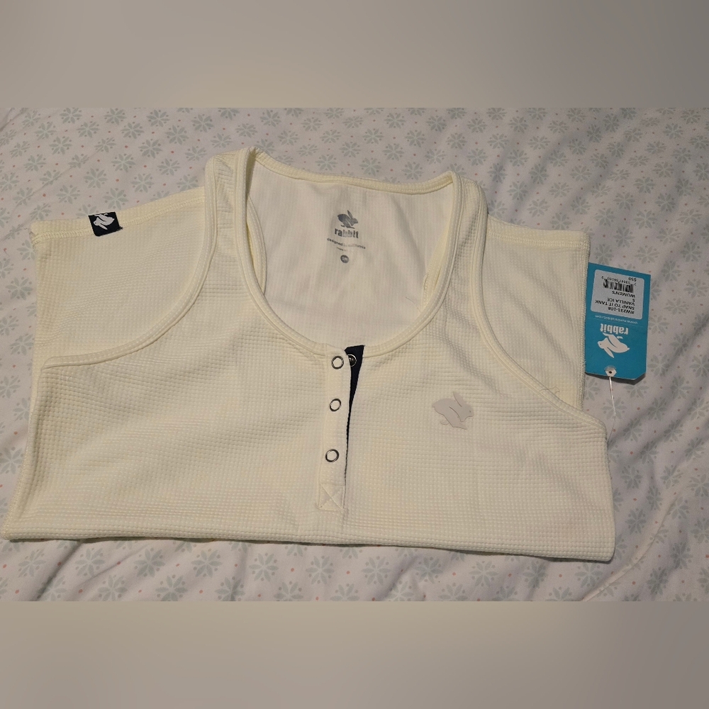 Women's rabbit waffle tank - Picture 2 of 5